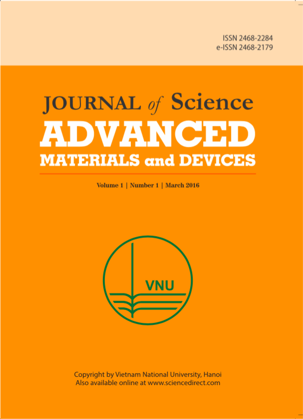 Tạp chí Khoa học Vật liệu và Linh kiện tiên tiến của Đại học Quốc gia Hà Nội (Journal of Science: Advanced Materials and Devices) 