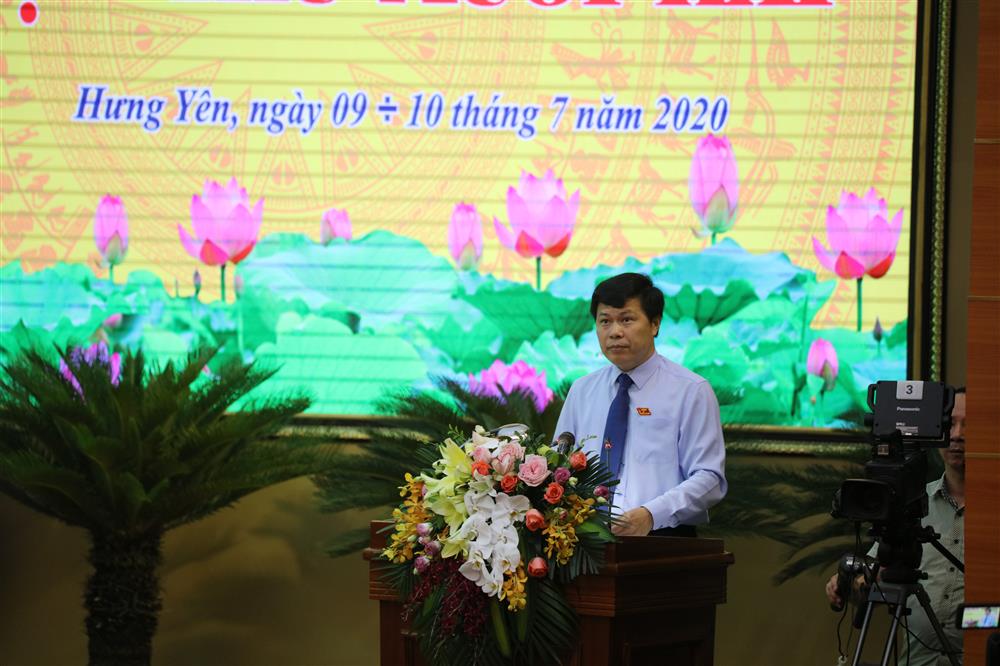 Chủ tịch HĐND tỉnh Trần Quốc Toản phát biểu khai mạc kỳ họp