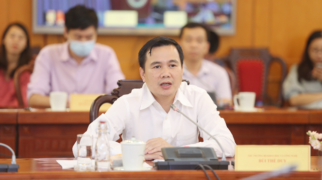Thứ trưởng Bộ KHCN Bùi Thế Duy: Việt Nam giữ được thứ 42/131 quốc gia và nền kinh tế là nỗ lực của toàn hệ thống trong việc thực hiện Nghị quyết của Chính phủ. 