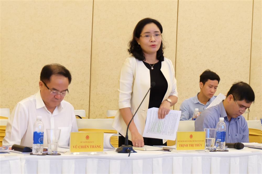 Thứ trưởng Bộ Văn hóa, Thể thao và Du lịch Trịnh Thị Thủy giải trình thêm một số vấn đề đại biểu quan tâm