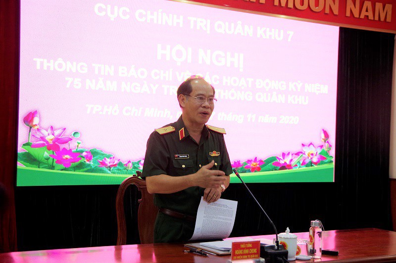 Chủ nhiệm Chính trị Quân khu 7 Thiếu Tướng Hoàng Đình Chung 
