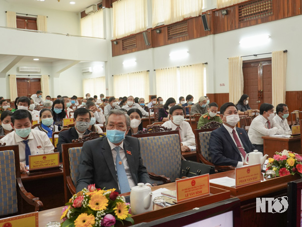 Các đại biểu tham dự Kỳ họp thứ 16, HĐND tỉnh Ninh Thuận Khóa X. Ảnh Phan Bình