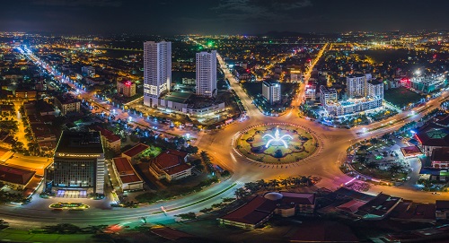 	Thành phố Bắc Ninh rực rỡ về đêm Nguồn: ITN