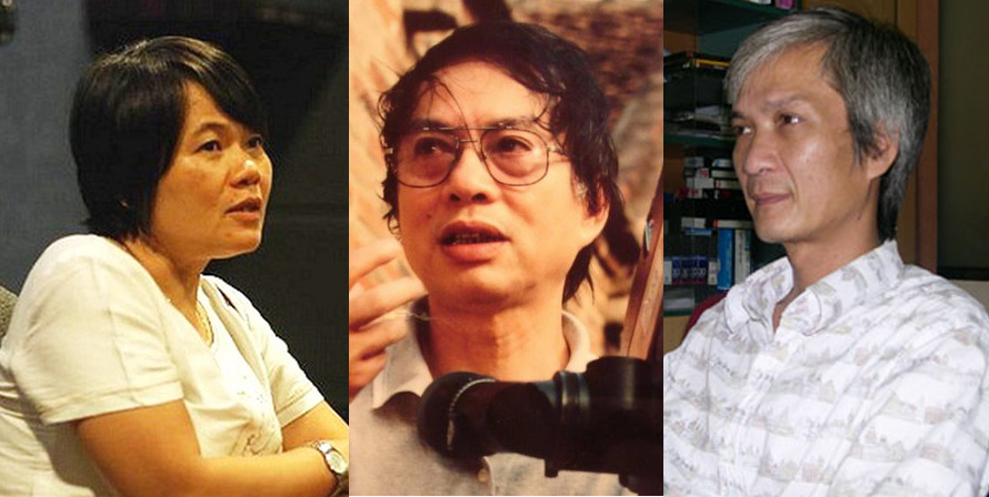 Các đạo diễn tham gia tọa đàm: (từ trái sang) Phạm Nhuệ Giang, Đặng Nhật Minh và Vương Đức
