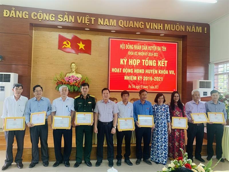 HĐND Huyện Đạ Tẻh, Lâm Đồng tổng kết hoạt động nhiệm kỳ 2016 - 2021
