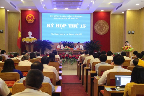 		Toàn cảnh Kỳ hợp thứ 15, HĐND tỉnh Khánh Hòa Khóa VI