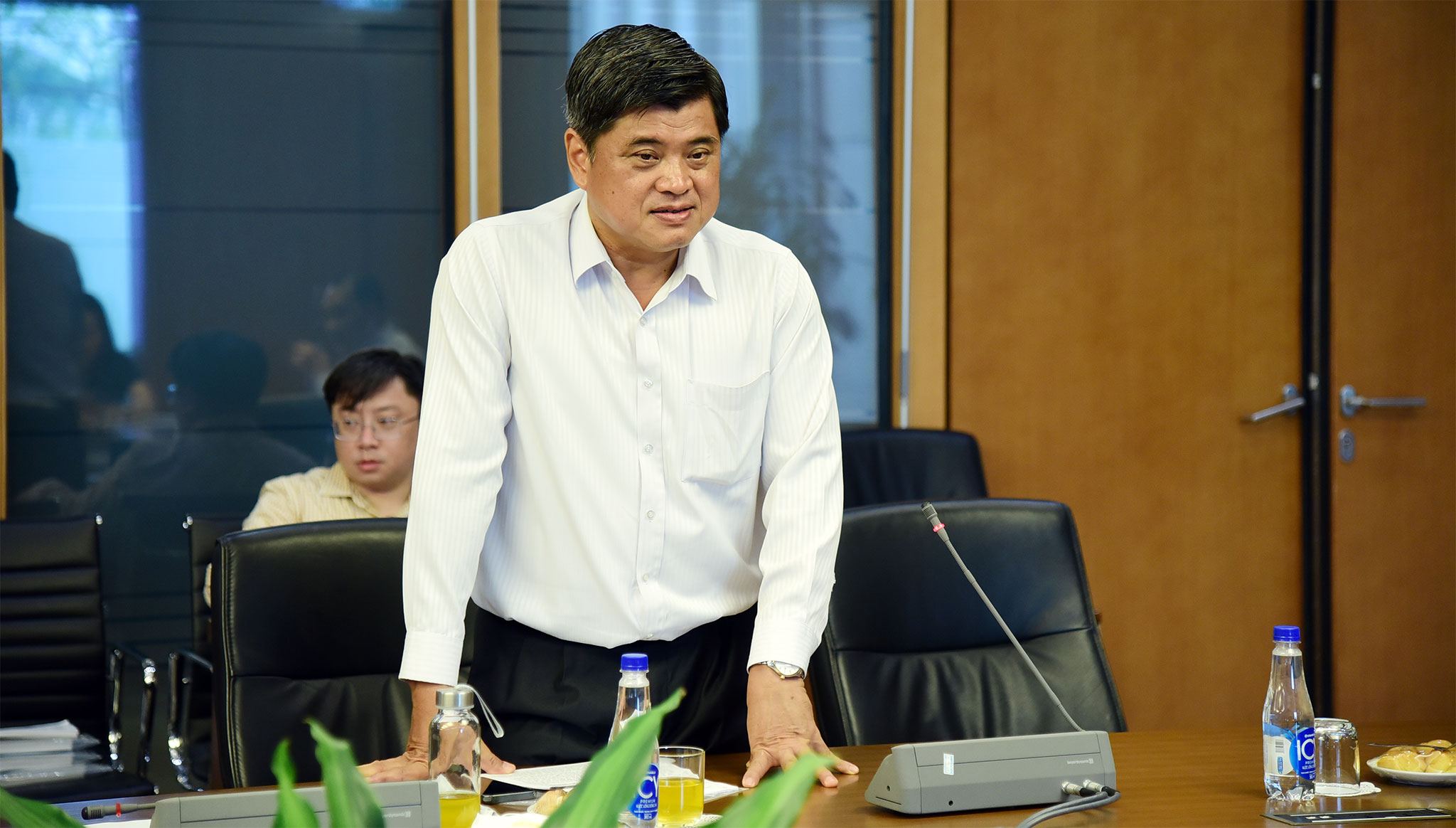 Thứ trưởng Bộ Nông nghiệp và Phát triển Nông thôn Trần Thanh Nam phát biểu tại cuộc họp. Ảnh: Q.Khánh