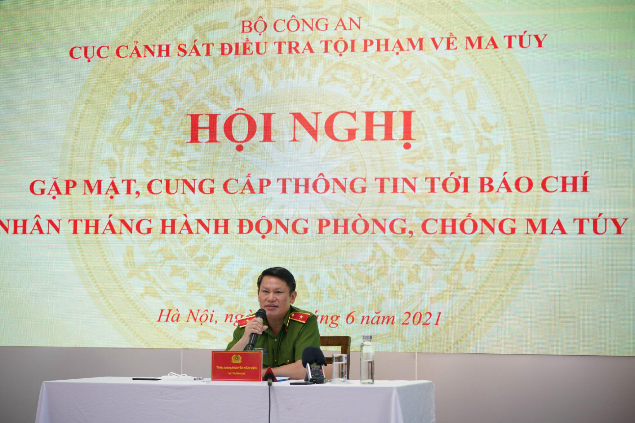	Ngày 17.6, Cục trưởng Cục C04, Thiếu tướng Nguyễn Văn Viện thông tin tới báo chí về tình hình tội phạm ma túy
