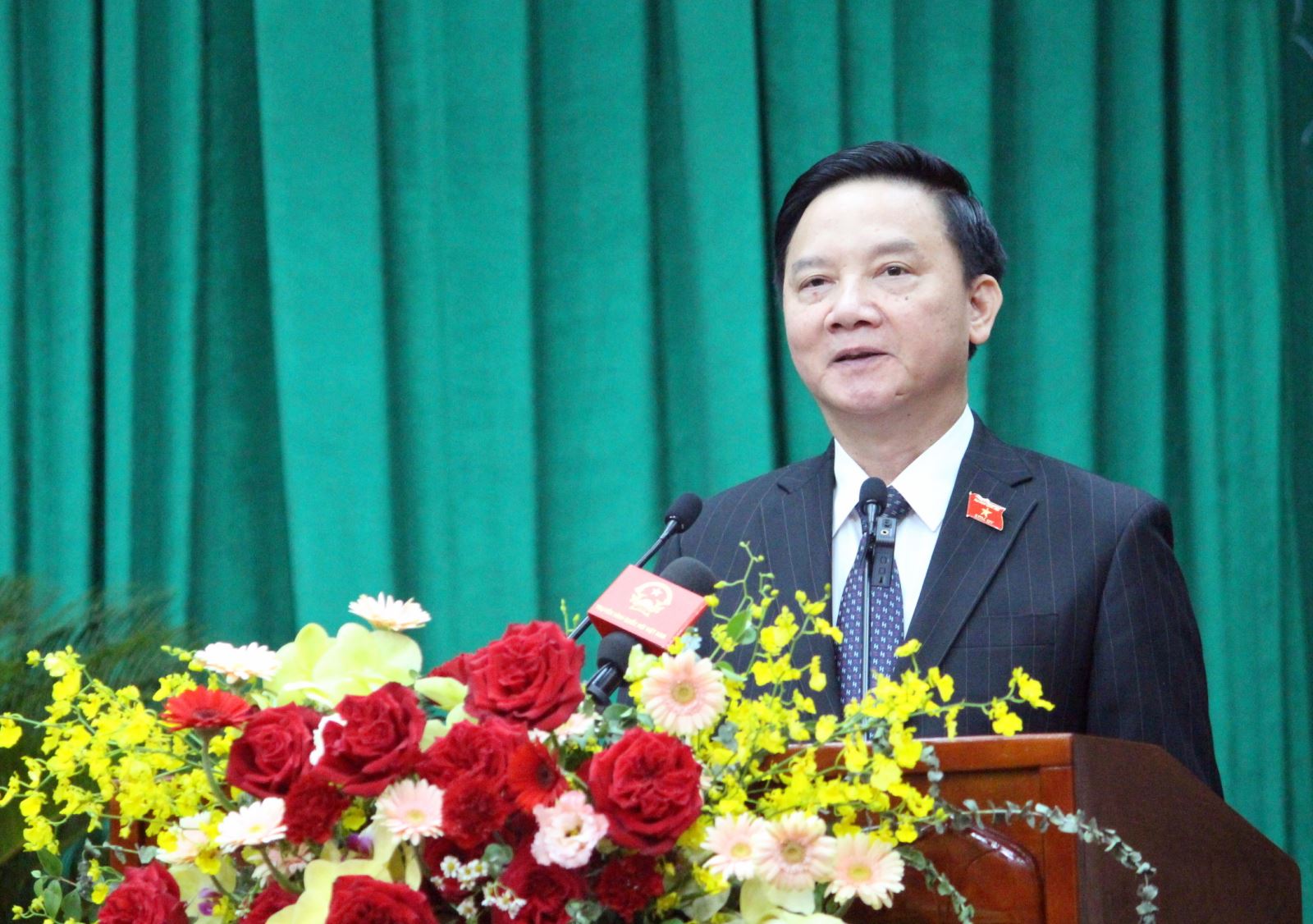 Phó Chủ tịch Quốc hội Nguyễn Khắc Định phát biểu chỉ đạo tại Kỳ họp