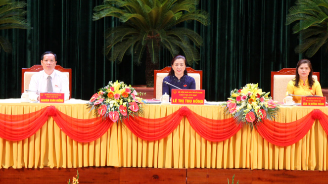 Chủ tịch HĐND tỉnh, Phó Chủ tịch HĐND tỉnh khóa XIX điều hành kỳ họp.