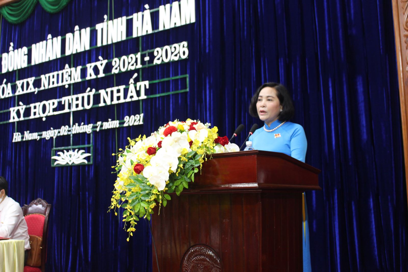 Ủy viên Trung ương Đảng, Trưởng ban Công tác đại biểu, Phó Trưởng ban Tổ chức Trung ương Nguyễn Thị Thanh phát biểu chỉ đạo tại kỳ họp