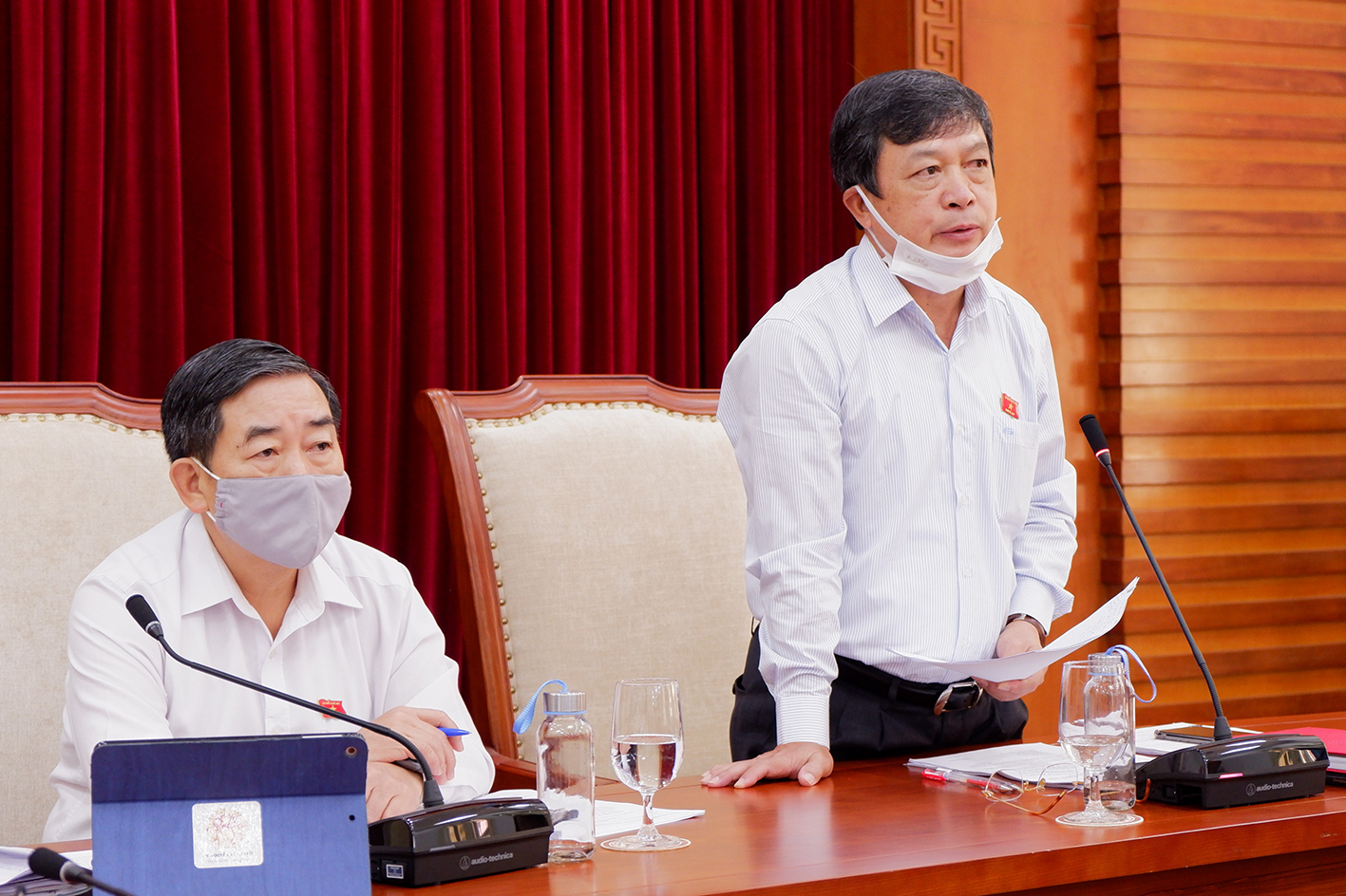 	Thứ trưởng Bộ Văn hóa, Thể thao và Du lịch Đoàn Văn Việt phát biểu tại buổi làm việc