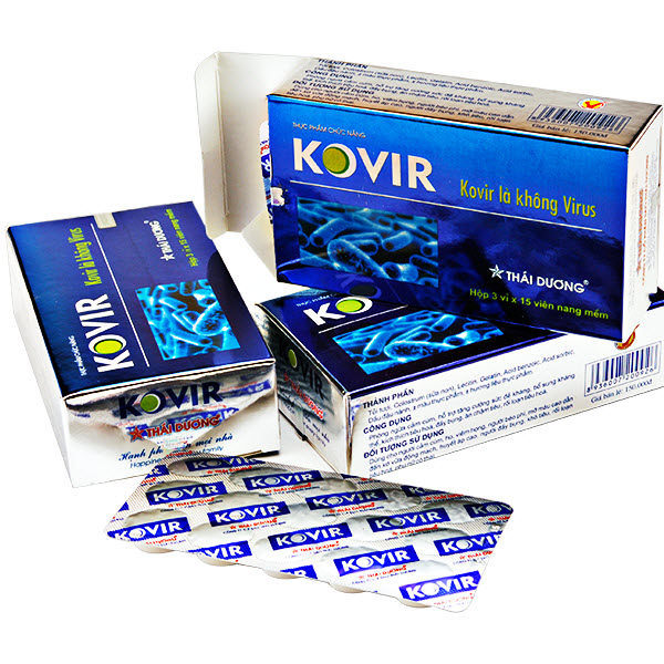 Viên nén Kovir của Công ty Sao Thái Dương được quảng cáo có thể điều trị COVID-19