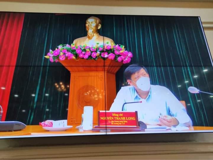 Bộ trưởng Bộ Y tế Nguyễn Thanh Long phát biểu tại buổi làm việc