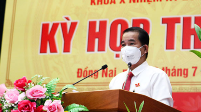 Chủ tịch HĐND tỉnh Thái Bảo phát biểu khai mạc kỳ họp