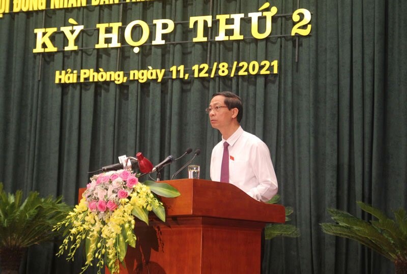Phó Bí thư Thường trực Thành ủy Đỗ Mạnh Hiến phát biểu chỉ đạo tại Kỳ họp