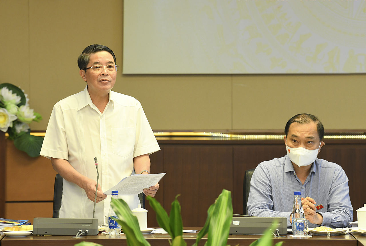 Ủy viên Trung ương Đảng, Phó Chủ tich Quốc hội Nguyễn Đức Hải phát biểu chỉ đạo tại phiên họp