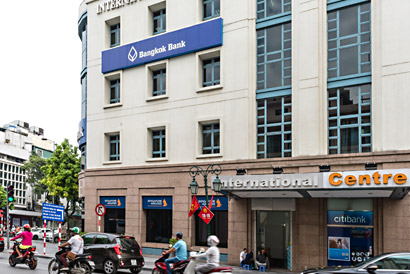 Trụ sợ ngân hàng Bangkok Bank tại Hà Nội