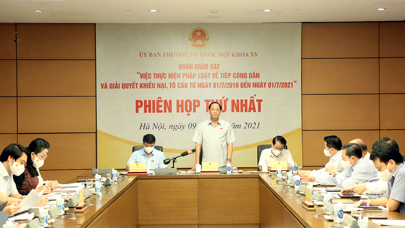 Phó Chủ tịch Quốc hội, Thượng tướng Trần Quang Phương phát biểu tại Phiên họp 