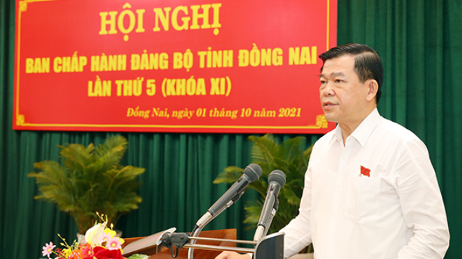 Bí thư Tỉnh ủy Nguyễn Hồng Lĩnh phát biểu khai mạc hội nghị