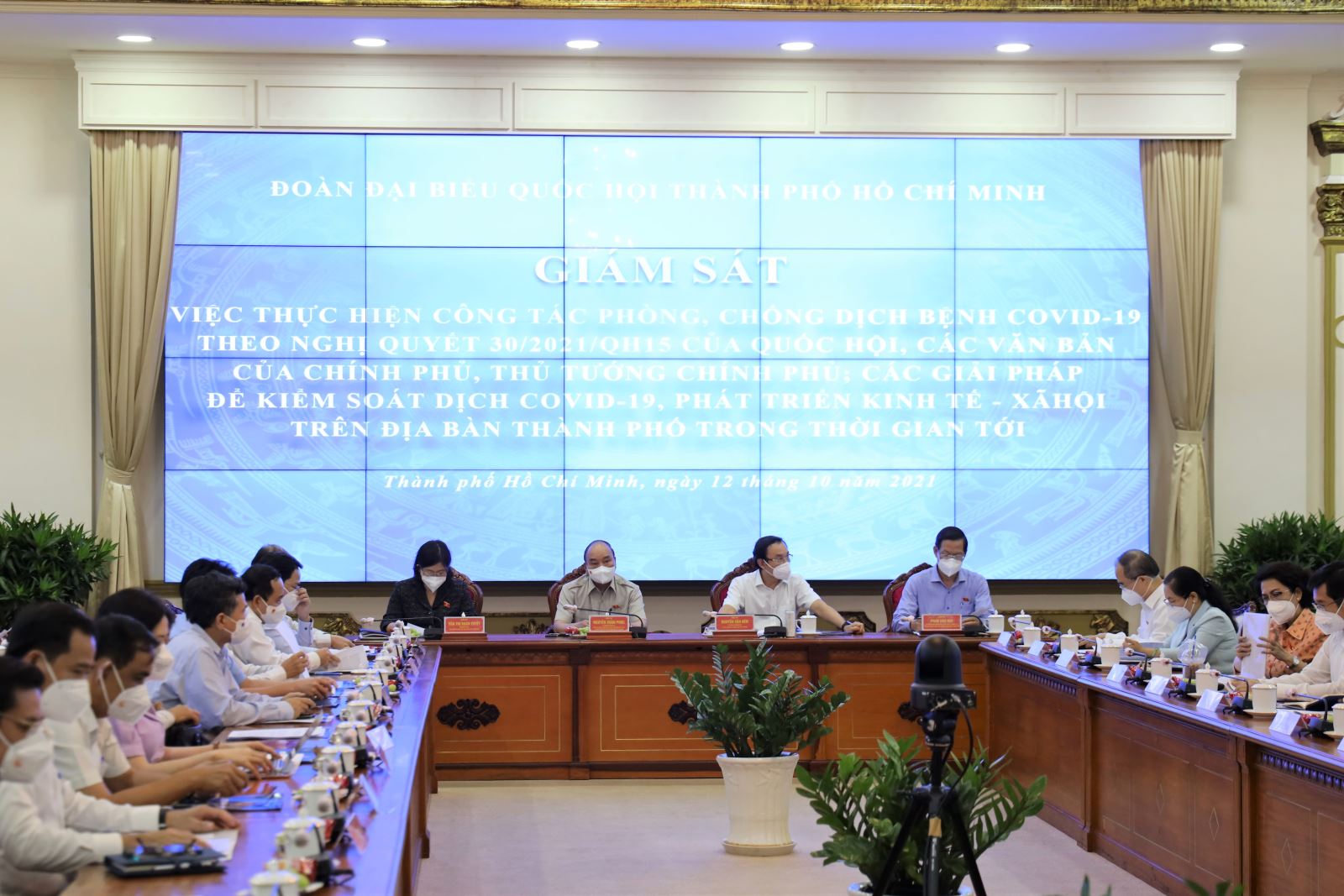 Đoàn ĐBQH TP. Hồ Chí Minh tổ chức giám sát việc thực hiện công tác phòng, chống dịch Covid-19