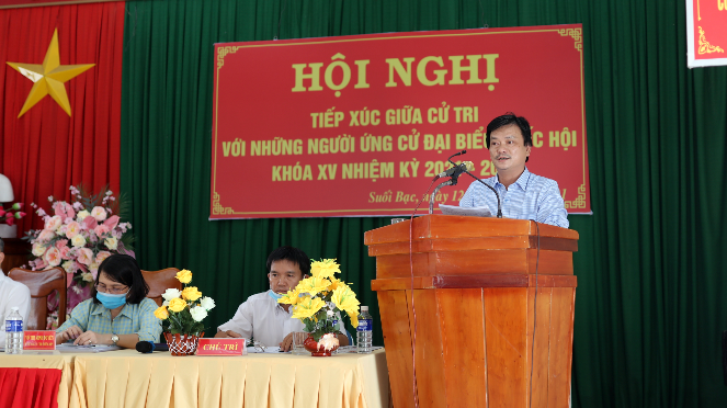ĐBQH Dương Bình Phú trình bày chương trình hành động khi ứng cử ĐBQH khóa XV