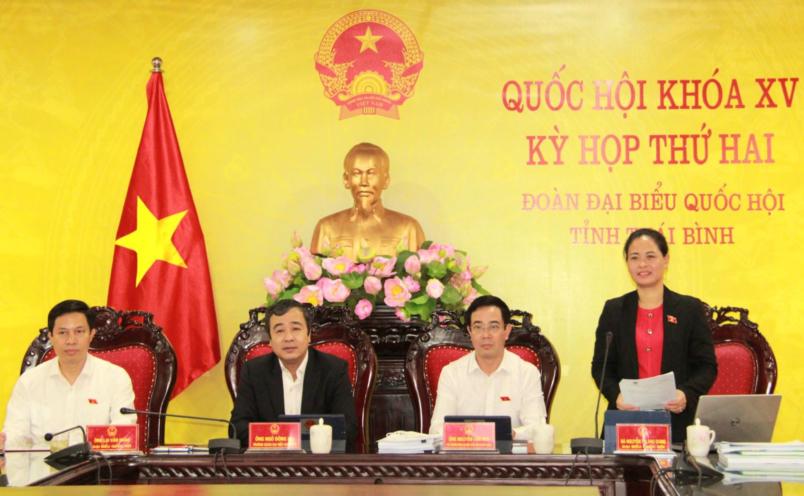 Nguyễn Thị Thu Dung (Thái Bình) góp ý vào Dự án Luật Bảo hiểm (sửa đổi)