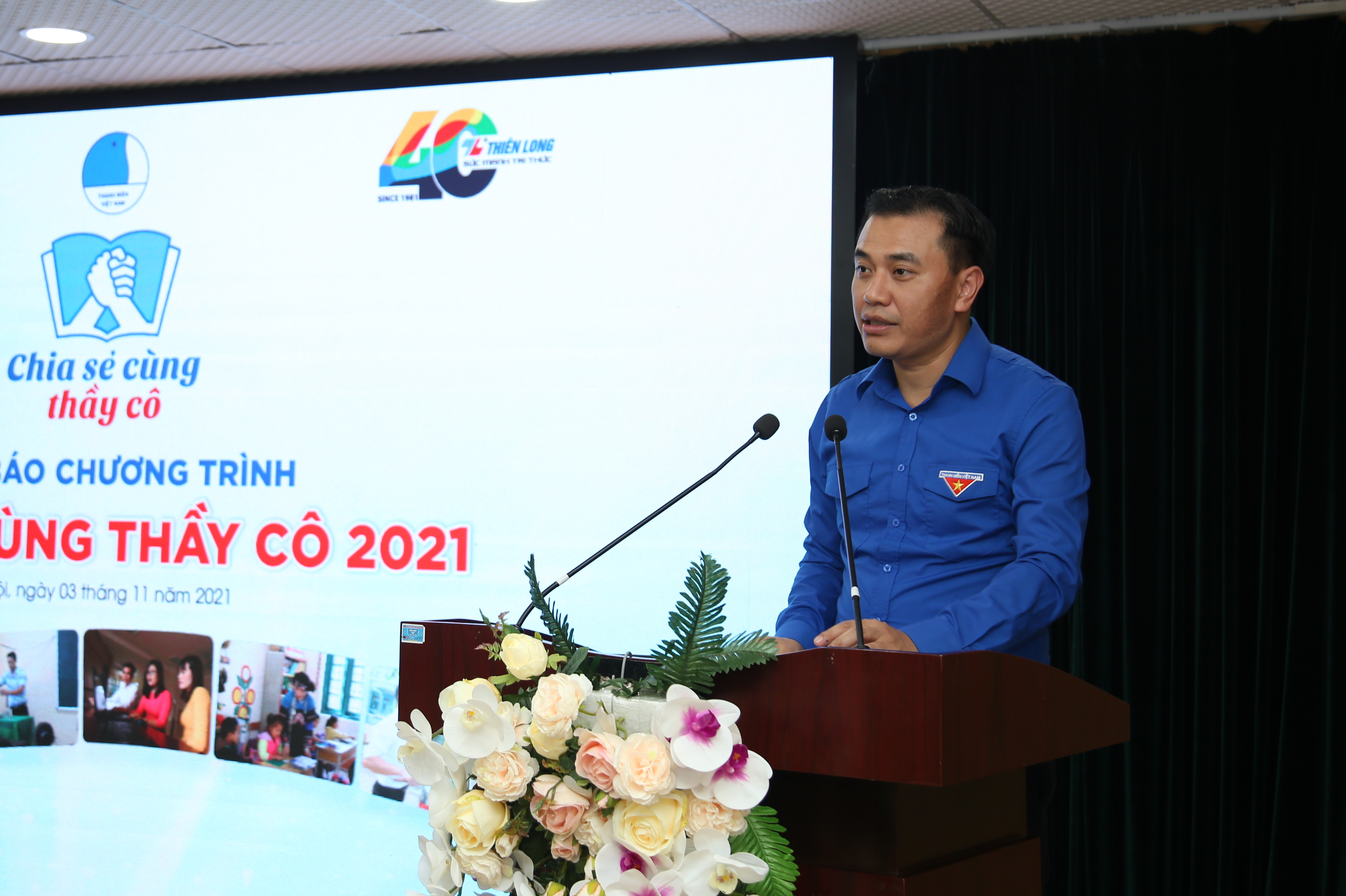 Phó Chủ tịch thường trực Trung ương Hội Liên hiệp Thanh niên Việt Nam Nguyễn Hải Minh phát biểu tại Chương trình 