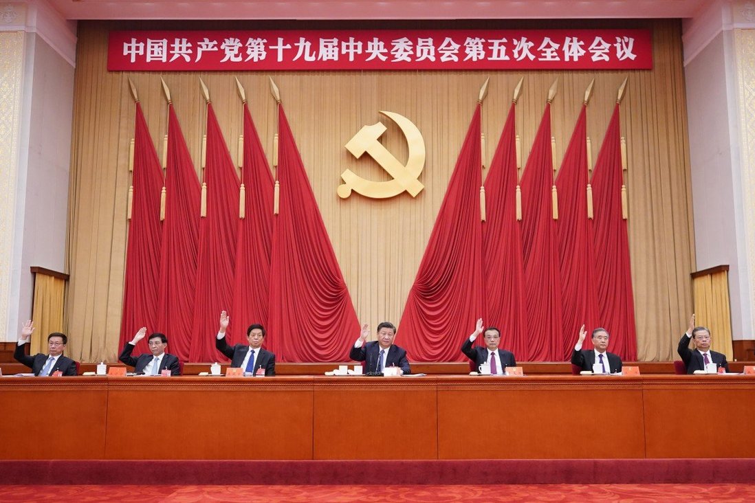 	Hội nghị toàn thể BCH Trung ương Đảng là cơ hội để thể hiện sự thống nhất giữa các nhà lãnh đạo cao nhất của Trung Quốc. Ảnh Tân Hoa Xã