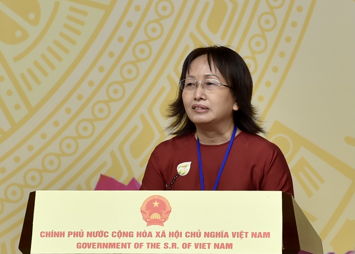 Giám đốc Trung tâm Hỗ trợ phát triển giáo dục hòa nhập tỉnh Tiền Giang, Cô Cao Thị Tiếng