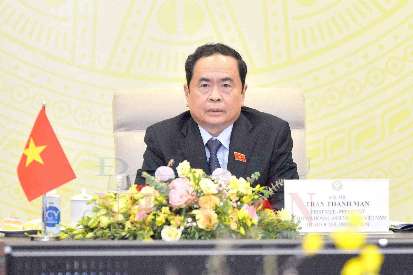 Phó Chủ tịch Thường trực Quốc hội Trần Thanh Mẫn phát biểu tại Phiên toàn thế thứ Nhất, hội nghị ASEP-11