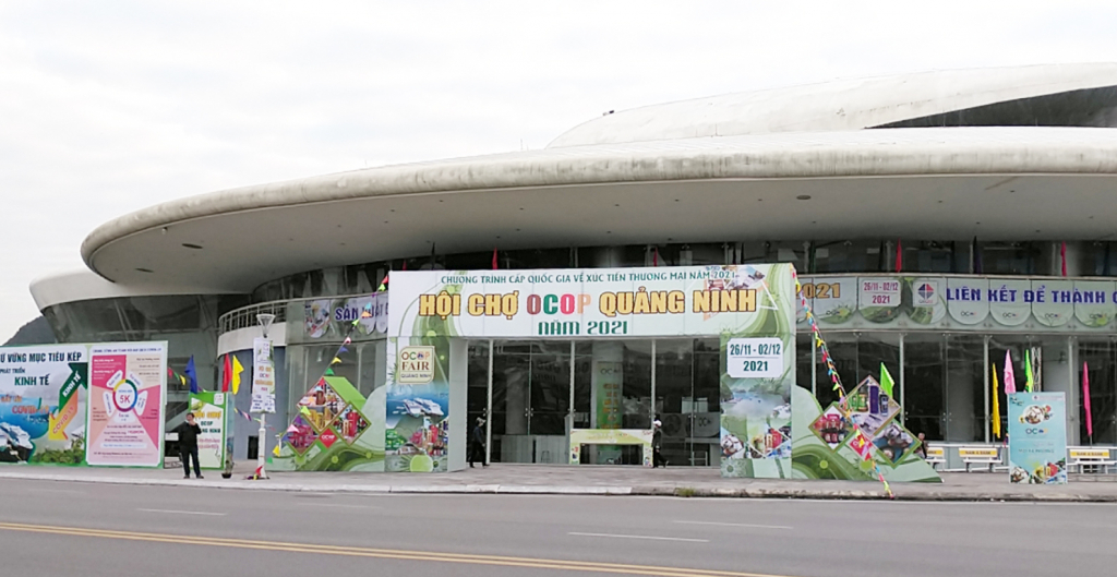 Cung Quy hoạch hội chợ và triển lãm tỉnh Quảng Ninh nơi diễn ra Hội chợ OCOP Quảng Ninh 2021 - ảnh: Q.M.G