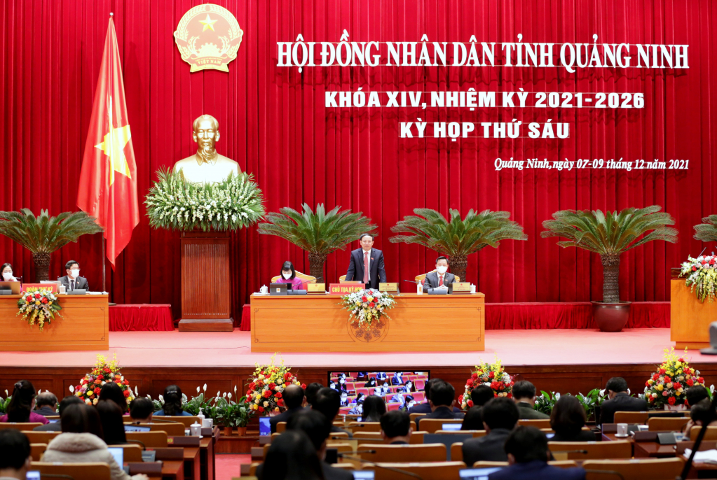Toàn cảnh Kỳ họp thứ 6, HĐND tỉnh Quảng Ninh Khóa XIV Ảnh: P.N