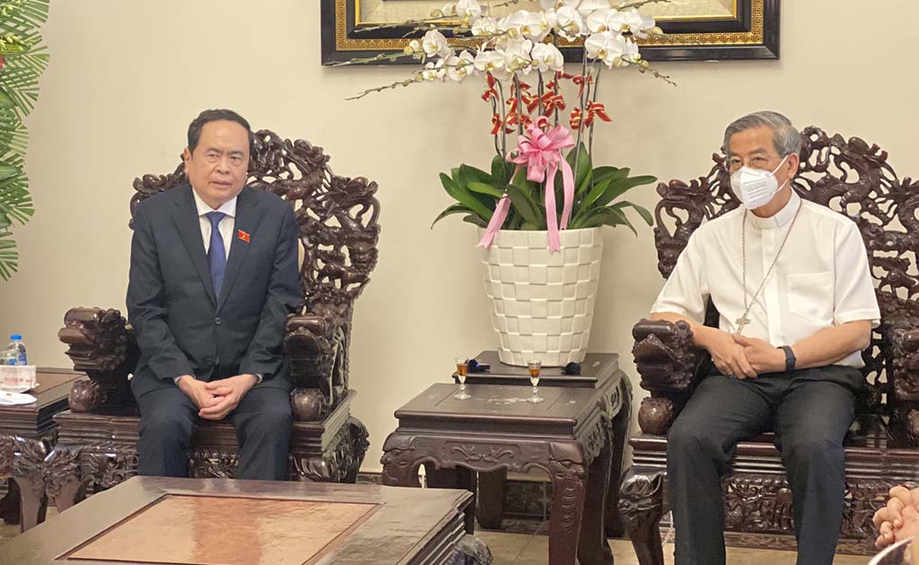 Phó Chủ tịch thường trực Quốc Hội Trần Thanh Mẫn thăm, chúc mừng Tổng Giáo phận TP. Hồ Chí Minh