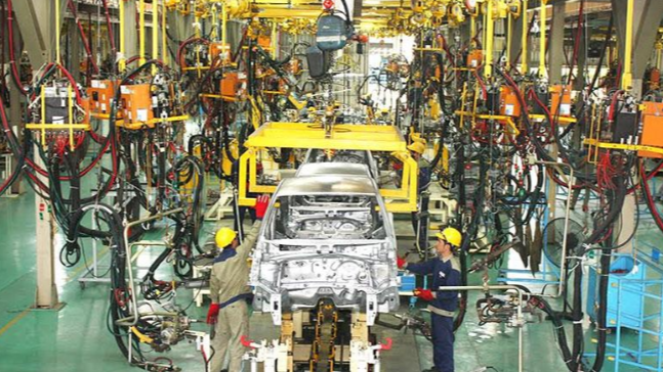 Khu công nghiệp sản xuất linh kiện phụ tùng ô tô của Thaco. Nguồn: ITN
