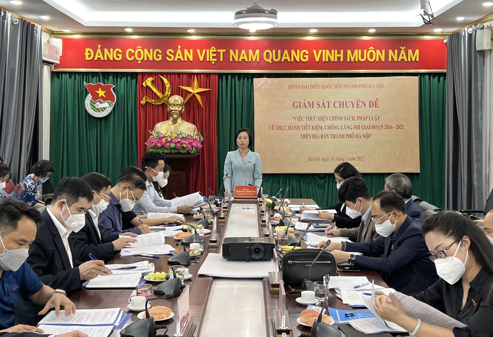 Phó Trưởng đoàn chuyên trách Đoàn ĐBQH thành phố Phạm Thị Thanh Mai