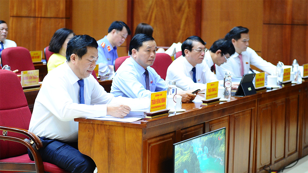 Phó Chủ tịch Thường trực Quốc hội Trần Thanh Mẫn dự và chỉ đạo Kỳ họp thứ Tám, Hội đồng Nhân dân tỉnh Cao Bằng -0