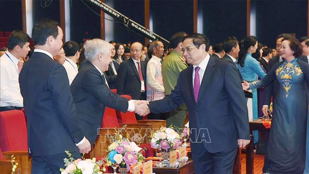 Thủ tướng Phạm Minh Chính dự Hội nghị biểu dương, tôn vinh điển hình tiên tiến toàn quốc -5