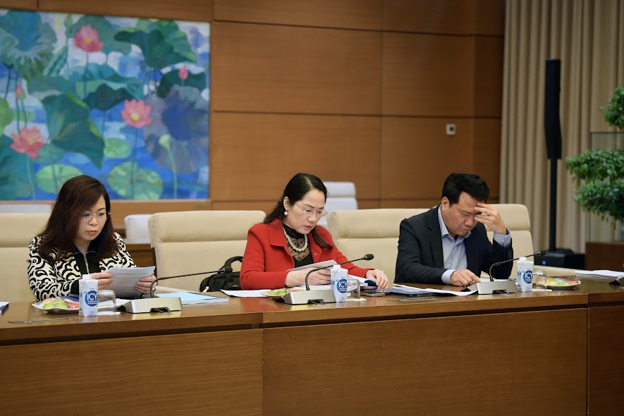 Phó Chủ tịch Thường trực Quốc hội Trần Thanh Mẫn làm việc với Ban soạn thảo Nghị quyết của Ủy ban Thường vụ Quốc hội về vị trí việc làm và chính sách tiền lương mới -0