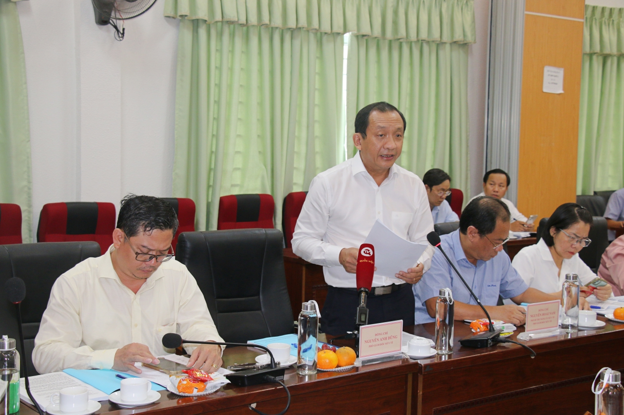 Đoàn giám sát của Ủy ban Thường vụ Quốc hội làm việc với Sở Y tế TP. Hồ Chí Minh