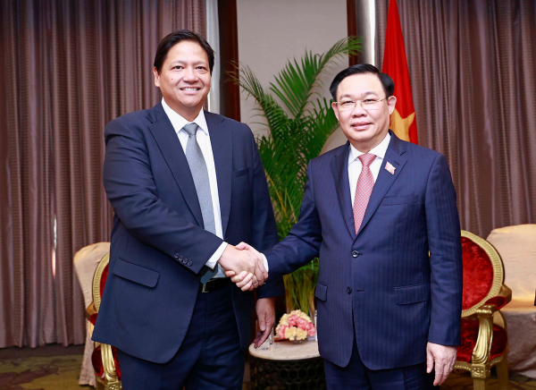 Top legislator receives leaders of major Philippine companies -1