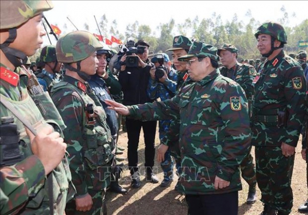 PM attends live-fire exercise of Army Corps 12 -0