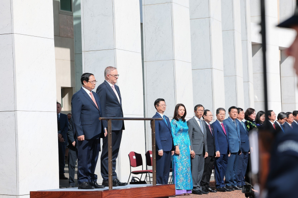 Australian PM hosts welcome ceremony for Vietnamese counterpart -0