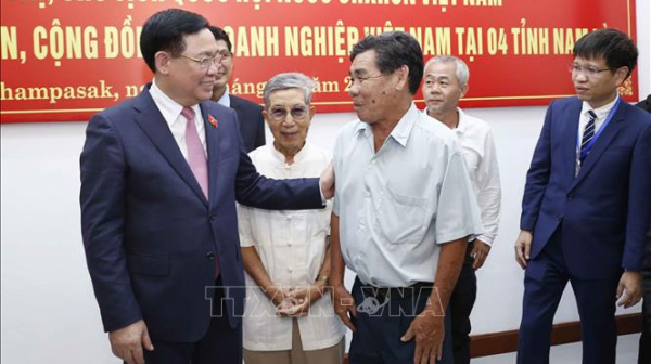 Chủ tịch Quốc hội Vương Đình Huệ kết thúc tốt đẹp chuyến thăm chính thức Cộng hoà Dân chủ Nhân dân Lào -0