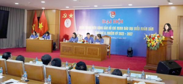 Đại hội Đoàn Thanh niên Cộng sản Hồ Chí Minh cơ sở Báo Đại biểu nhân dân nhiệm kỳ 2022-2027 thành công tốt đẹp -0