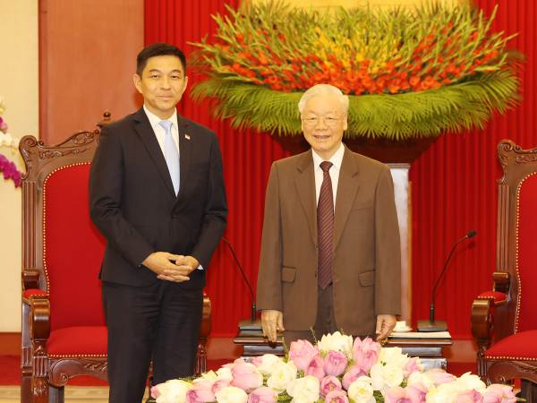 Tổng Bí thư Nguyễn Phú Trọng tiếp Chủ tịch Quốc hội Singapore -0