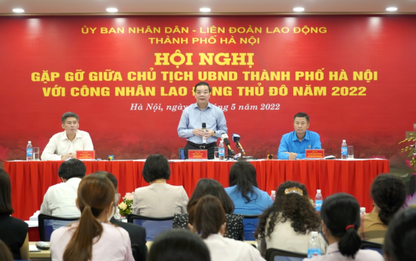 Hà Nội: Hội nghị gặp giữa lãnh đạo thành phố và công nhân lao động Thủ đô năm 2022 -0