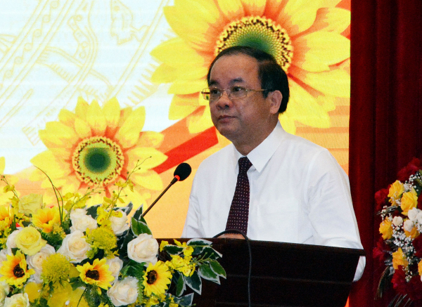 Phó Bí thư Thường trực Tỉnh ủy, Chủ tịch HĐND tỉnh Tạ Văn Long phát biểu tại lễ kỷ niệm 