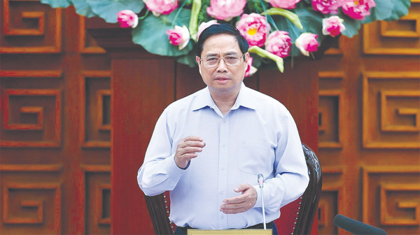 Thủ tướng Phạm Minh Chính chủ trì họp về cung ứng thuốc, vật tư y tế và các giải pháp bảo đảm nguồn nhân lực ngành y tế -0