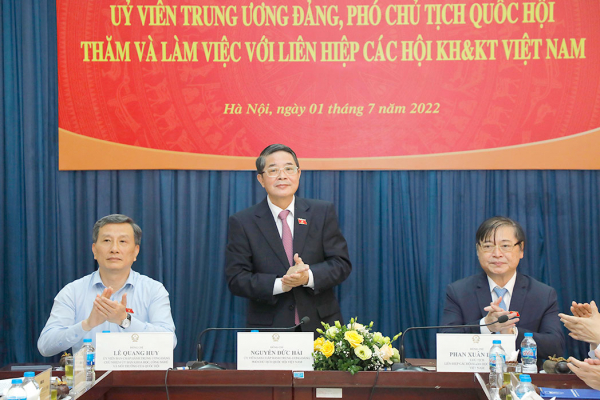 Phó Chủ tịch Quốc hội Nguyễn Đức Hải làm việc với Liên hiệp các Hội Khoa học và Kỹ thuật Việt Nam -0